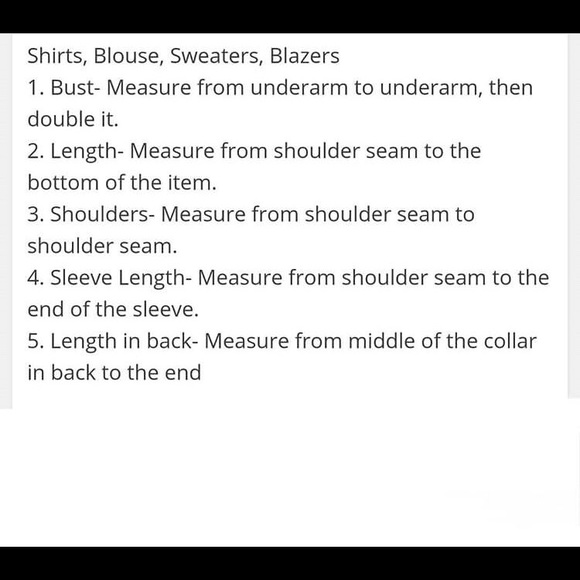 How I Measure My Clothing in My Listings - Picture 2 of 6